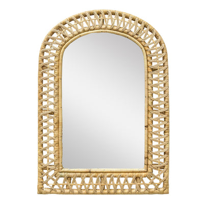Rattan Arch Mirror