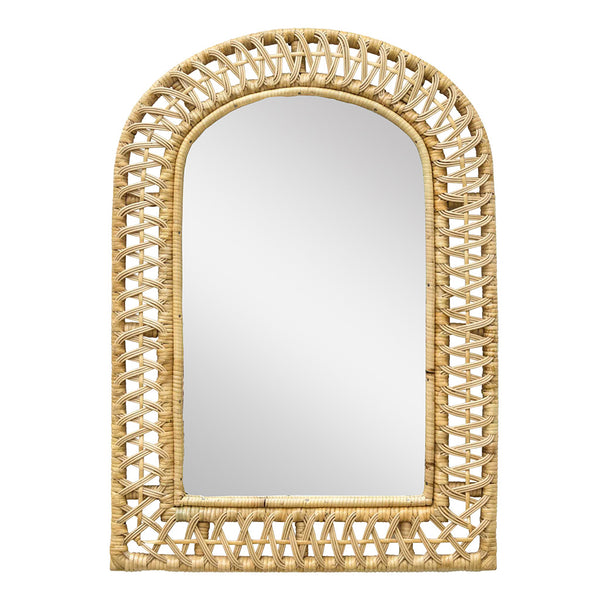 Rattan Arch Mirror