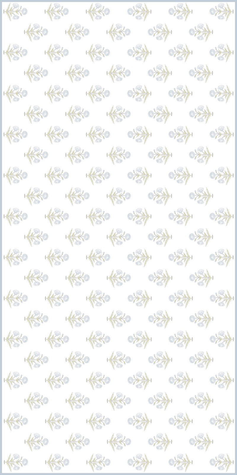 Papavero Blockprint Tablecloth - 60" x 120"