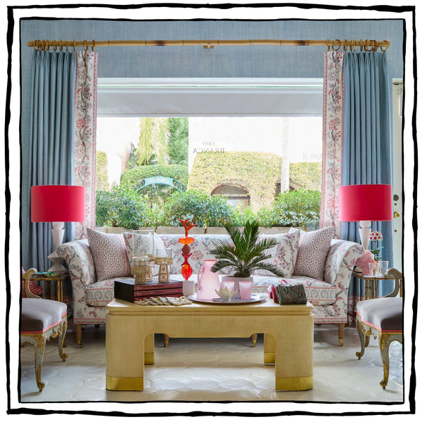 Harrison – Van Horn Coffee Table with Brass Feet