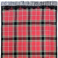 Embroidered Tartan Fleurette Throw