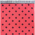 Embroidered Tartan Fleurette Throw