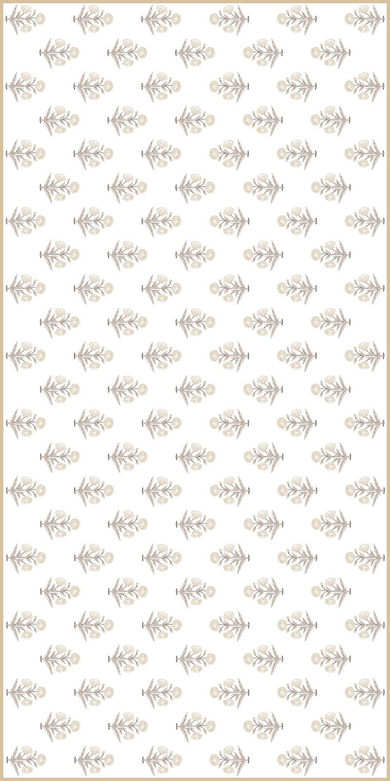 Papavero Blockprint Tablecloth - 60" x 120"