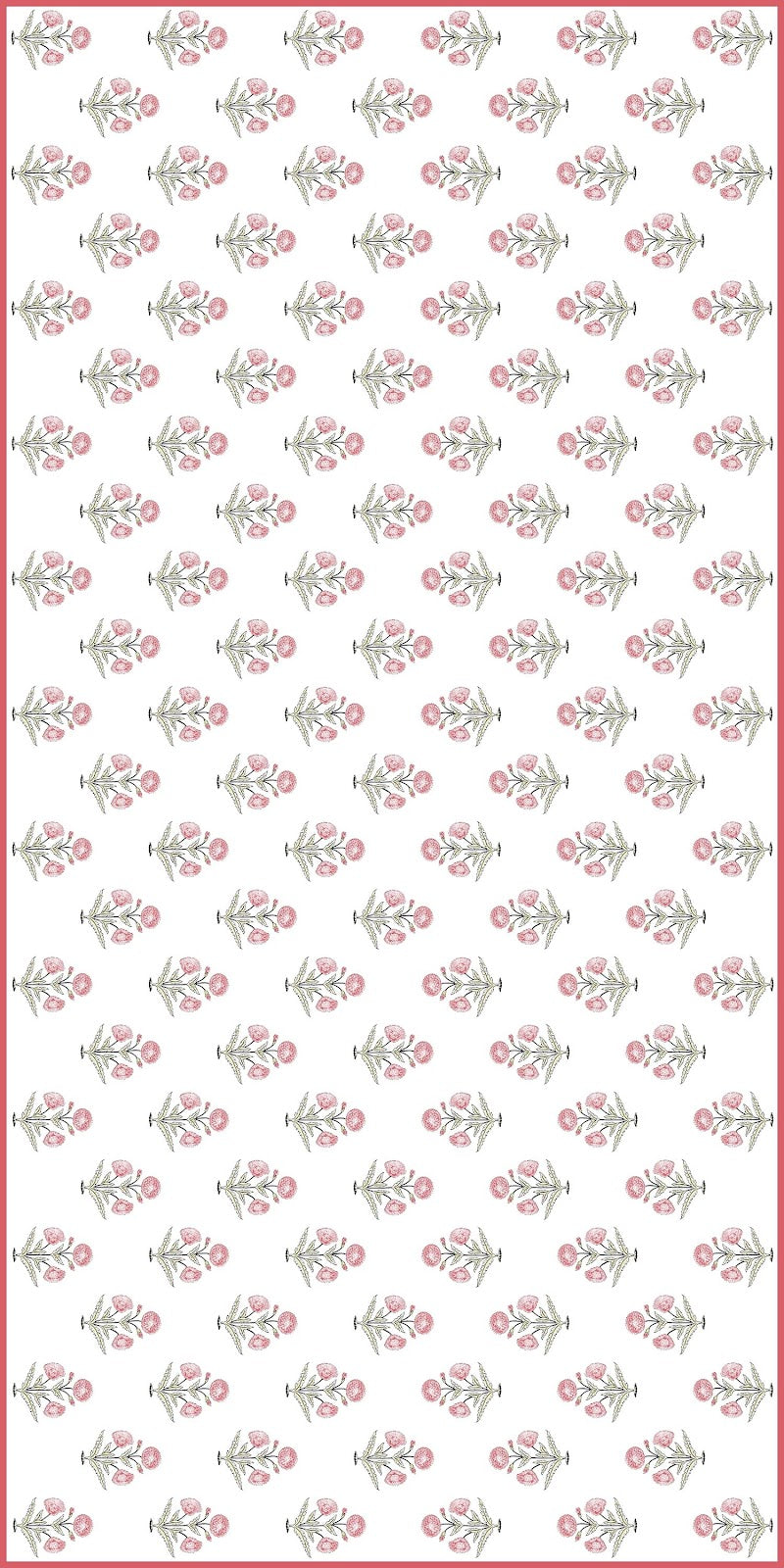 Papavero Blockprint Tablecloth - 60" x 120"